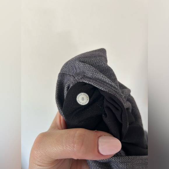 Lululemon Align Pant II 25" Mini Heathered Herringbone Black and White - Picture 11 of 11